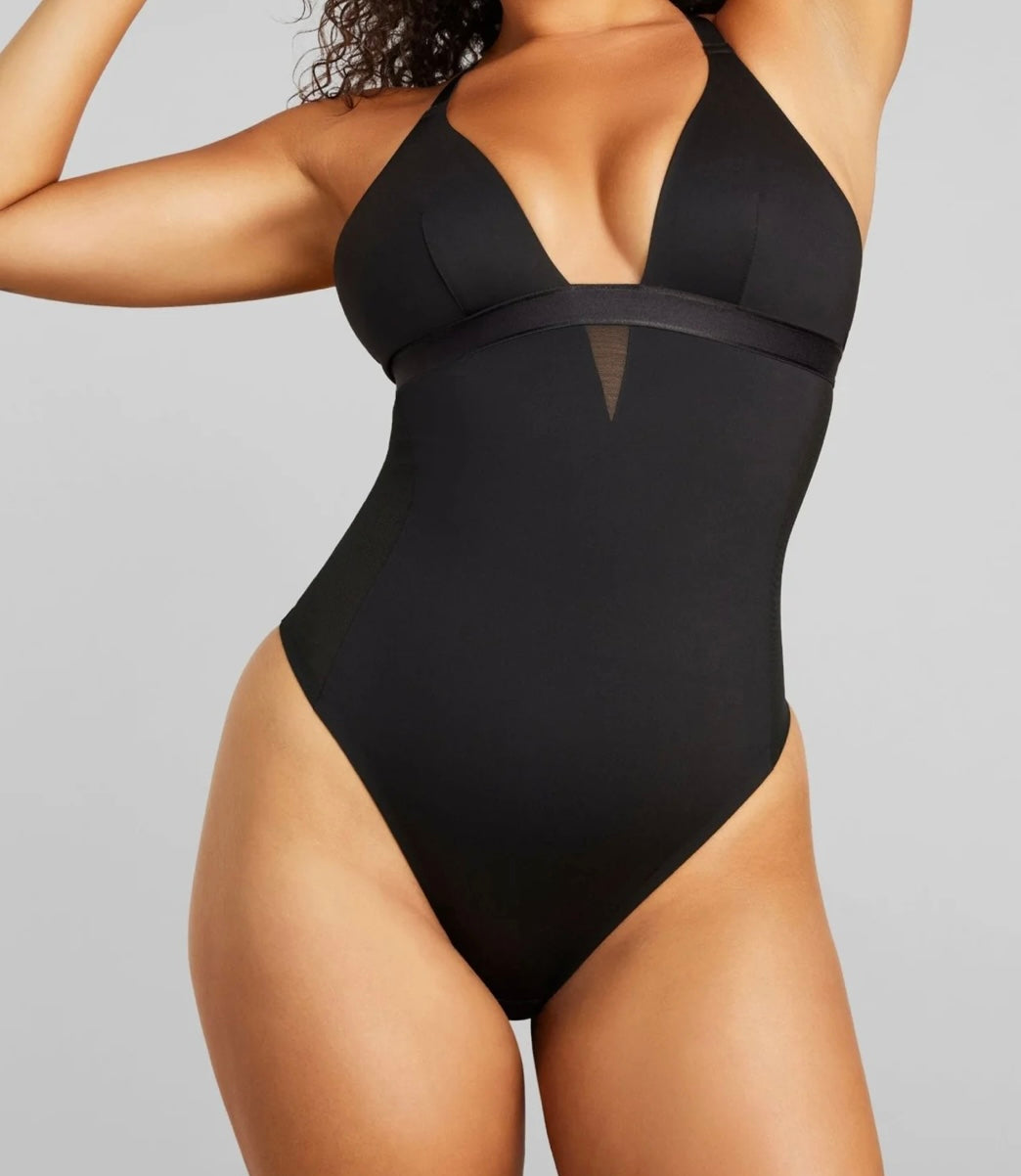 Black Sexy Smooth Shaping Bodysuit by Siella