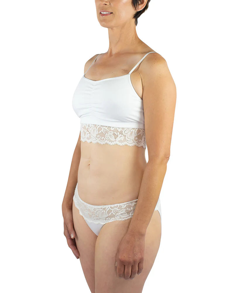 Astrid Jersey Bralette with Lace by Everviolet