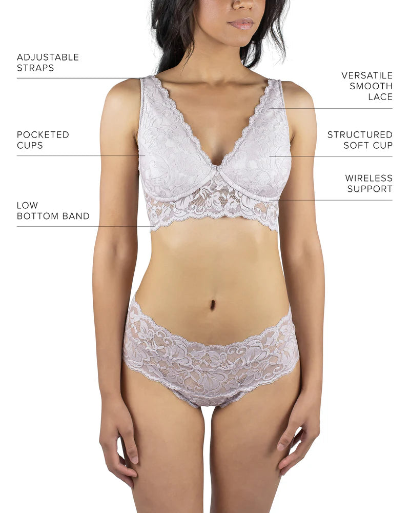 Vela Wireless Bra by Everviolet