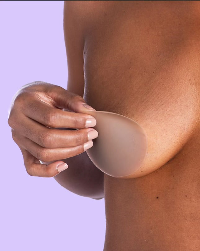 Bare It All Nipple Covers M - Reusable Round Silicone Nipple Covers Medium (Cups A & B)