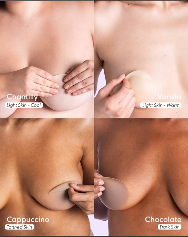 Bare It All Nipple Covers M - Reusable Round Silicone Nipple Covers Medium (Cups A & B)