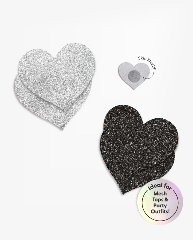 Party Heart - Single-Use Nipple Cover Stickers, 2 Pairs